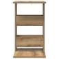 Preview: Beistelltisch Artisan-Eiche 40 x 35 x 60,5 cm Holzwerkstoff