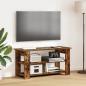 Preview: ARDEBO.de - TV-Ständer Geräucherte Eiche 100 x 40 x 50 cm