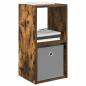 Preview: Nachttisch Geräucherte Eiche 30,5 x 27 x 59,5 cm Holzwerkstoff