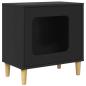Preview: Katzenhaus Schwarz 51 x 30 x 52 cm Holzwerkstoff