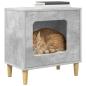 Preview: Katzenhaus Beton 51 x 30 x 52 cm Holzwerkstoff