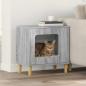 Preview: ARDEBO.de - Katzenhaus Sonoma-Grau 51 x 30 x 52 cm Holzwerkstoff