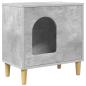 Preview: Katzenhaus Beton 51 x 30 x 52 cm Holzwerkstoff