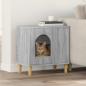 Preview: ARDEBO.de - Katzenhaus Sonoma-Grau 51 x 30 x 52 cm Holzwerkstoff