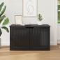 Preview: Katzenhaus Schwarz 85 x 55 x 50,5 cm Holzwerkstoff