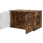 Preview: Katzenhaus Räuchereiche 85 x 55 x 50,5 cm Holzwerkstoff