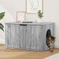Preview: ARDEBO.de - Katzenhaus Sonoma-Grau 85 x 55 x 50,5 cm Holzwerkstoff