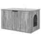 Preview: Katzenhaus Sonoma-Grau 85 x 55 x 50,5 cm Holzwerkstoff