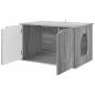 Preview: Katzenhaus Sonoma-Grau 85 x 55 x 50,5 cm Holzwerkstoff
