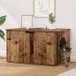 Preview: ARDEBO.de - Katzenhaus Altholz 85 x 55 x 50,5 cm Holzwerkstoff