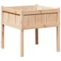 Preview: Garten-Pflanzgefäß Natur 70 x 70 x 70 cm Massives Kiefernholz