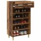 Preview: Schuhschrank 60 x 35 x 105 cm Holzwerkstoff Altholz