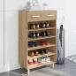 Preview: ARDEBO.de - Schuhschrank 60 x 35 x 105 cm Holzwerkstoff Artisan-Eiche