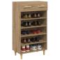 Preview: Schuhschrank 60 x 35 x 105 cm Holzwerkstoff Artisan-Eiche