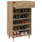 Preview: Schuhschrank 60 x 35 x 105 cm Holzwerkstoff Artisan-Eiche