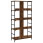 Preview: B?cherregal R?uchereiche 78,5x33x153 cm Holzwerkstoff