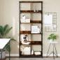 Preview: ARDEBO.de - B?cherregal R?uchereiche 78,5x33x188,5 cm Holzwerkstoff