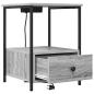 Preview: Nachttisch Graues Sonoma 42 x 41 x 56 cm Holzwerkstoff