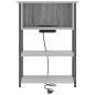 Preview: Nachttisch Graues Sonoma 55 x 31 x 76 cm Holzwerkstoff
