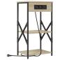 Preview: Nachttisch mit Regal Sonoma-Eiche 41 x 31 x 76 cm Holzwerkstoff