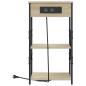 Preview: Nachttisch mit Regal Sonoma-Eiche 41 x 31 x 76 cm Holzwerkstoff