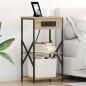 Preview: ARDEBO.de - Nachttisch 2 Stk. Sonoma-Eiche 41 x 31 x 76 cm Holzwerkstoff