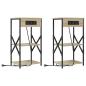 Preview: Nachttisch 2 Stk. Sonoma-Eiche 41 x 31 x 76 cm Holzwerkstoff