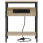 Preview: Nachttisch Sonoma-Eiche 38 x 30 x 48 cm Holzwerkstoff