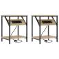 Preview: Nachttisch 2 stk. Sonoma-Eiche 38 x 30 x 48 cm Holzwerkstoff