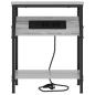 Preview: Nachttisch Graues Sonoma 38 x 30 x 48 cm Holzwerkstoff