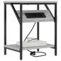 Preview: Nachttisch 2 stk. Graues Sonoma 38 x 30 x 48 cm Holzwerkstoff