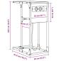 Preview: Nachttisch Braun Eichen-Optik 41,5 x 26 x 60,5 cm Holzwerkstoff