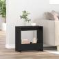 Preview: ARDEBO.de - Beistelltisch Schwarz Eichen-Optik 50 x 26 x 50 cm