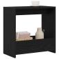 Preview: Beistelltisch Schwarz Eichen-Optik 50 x 26 x 50 cm