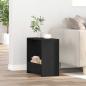 Preview: Beistelltisch Schwarz Eichen-Optik 50 x 26 x 50 cm