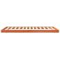 Preview: Bettrahmen Mit Rad Wachsbraun 70 x 190 cm Massives Kiefernholz