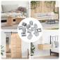 Preview: ARDEBO.de - Zylindermuttern 4500 stk. Silber M6 x 12 mm Metall