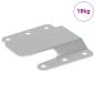 Preview: Flush-Montagehalterung 419 Silber 75 x 66 x 1,4 mm Stahl