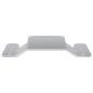 Preview: Flush-Montagehalterung 419 Silber 75 x 66 x 1,4 mm Stahl