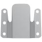 Preview: Flush-Montagehalterung 419 Silber 75 x 66 x 1,4 mm Stahl