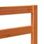 Preview: Bettkopfteil Wachsbraun 105,5 x 4 x 104 cm Massives Kiefernholz