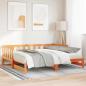 Preview: ARDEBO.de - Ausziehbares Tagesbett Wachsbraun 203,5 x 164 x 66 cm