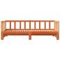 Preview: Ausziehbares Tagesbett Wachsbraun 203,5 x 164 x 66 cm