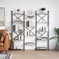 Preview: ARDEBO.de - Bücherregal 156 x 25 x 167 cm Holzwerkstoff Grau Sonoma