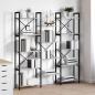 Preview: Bücherregal 156 x 25 x 167 cm Holzwerkstoff Grau Sonoma