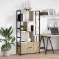 Preview: Bücherregal 80 x 30 x 155,5 cm Holzwerkstoff Sonoma-Eiche