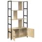 Preview: Bücherregal 80 x 30 x 155,5 cm Holzwerkstoff Sonoma-Eiche