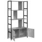 Preview: Bücherregal 80 x 30 x 155,5 cm Holzwerkstoff Grau Sonoma