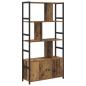 Preview: Bücherregal 80 x 30 x 155,5 cm Holzwerkstoff Altholz