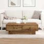 Preview: ARDEBO.de - Couchtisch Altholz 90 x 90 x 28 cm Holzwerkstoff